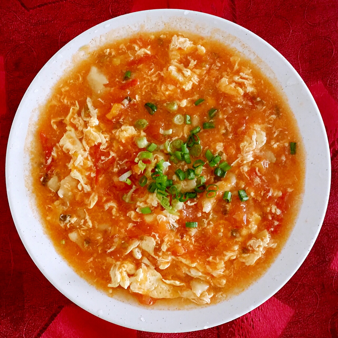 西红柿鸡蛋疙瘩汤