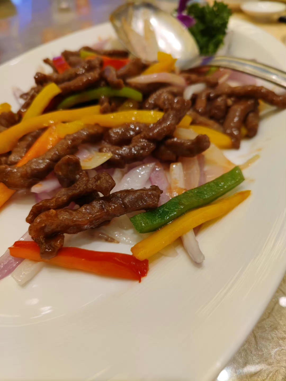 低脂美味黑椒牛肉粒