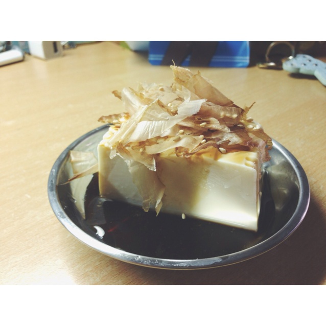 日式肉松海苔拌豆腐