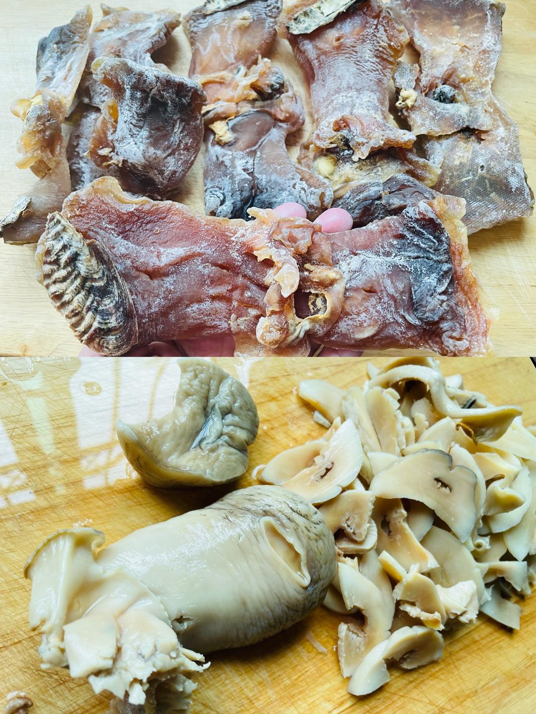 干螺头泡发的做法