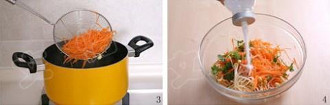 炝拌黄豆芽的做法 步骤2