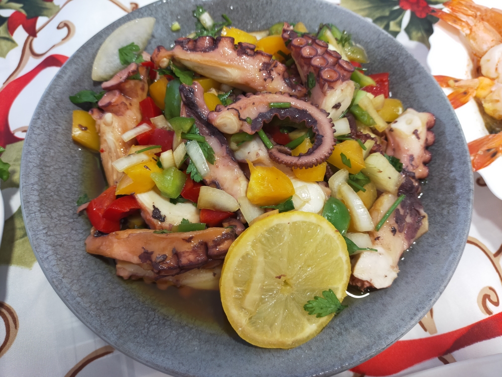 西班牙章鱼🐙沙拉的做法