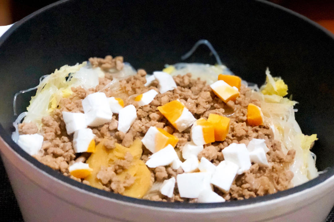 北鼎焖焗锅食谱｜咸蛋肉末焗娃娃菜