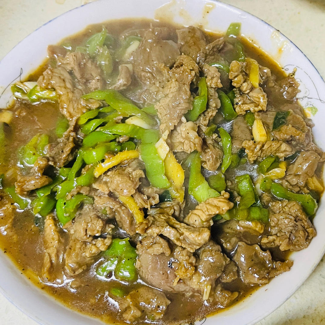 超级嫩的青椒牛肉丝