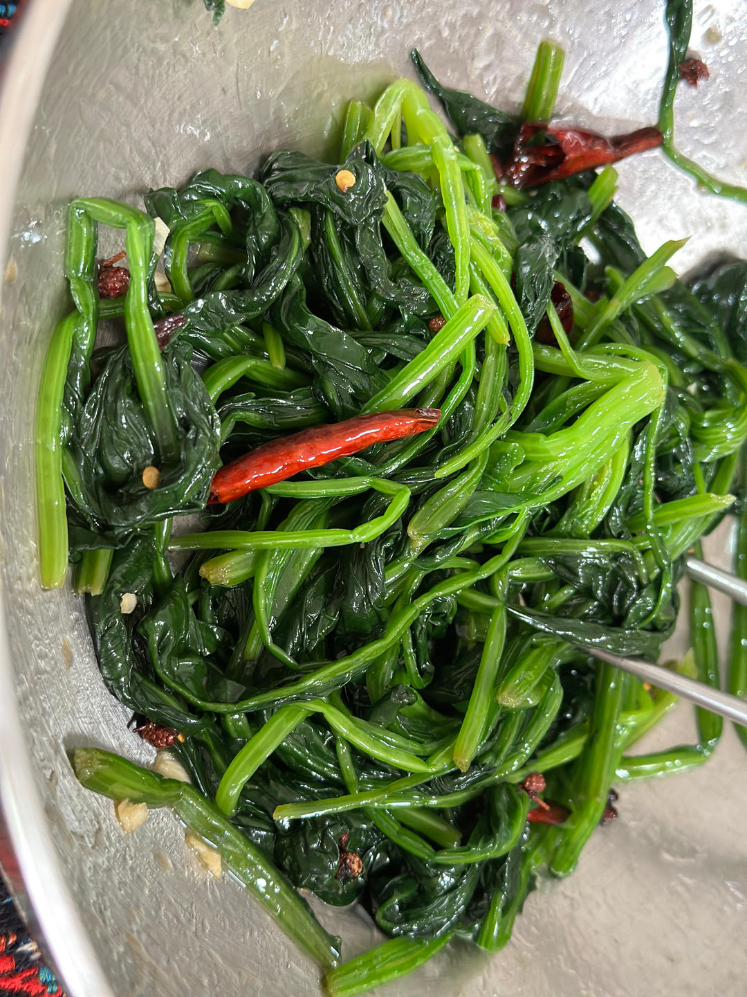 凉拌菠菜(家传秘方)