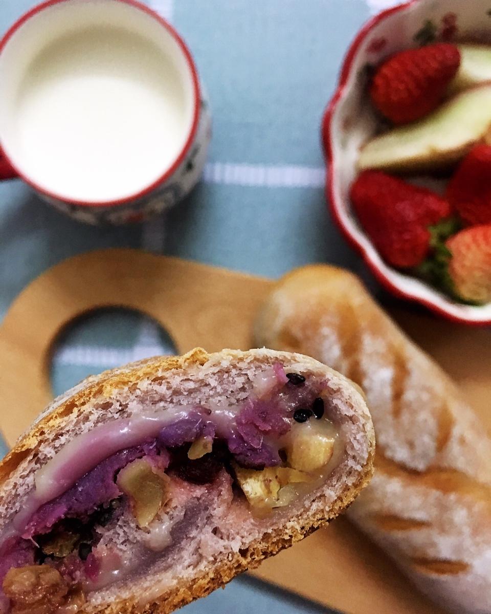 雨晴2019做的薯泥麻薯软欧包