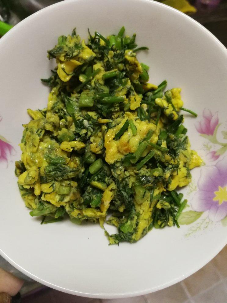 鸡蛋的各种演绎法：茴香炒鸡蛋