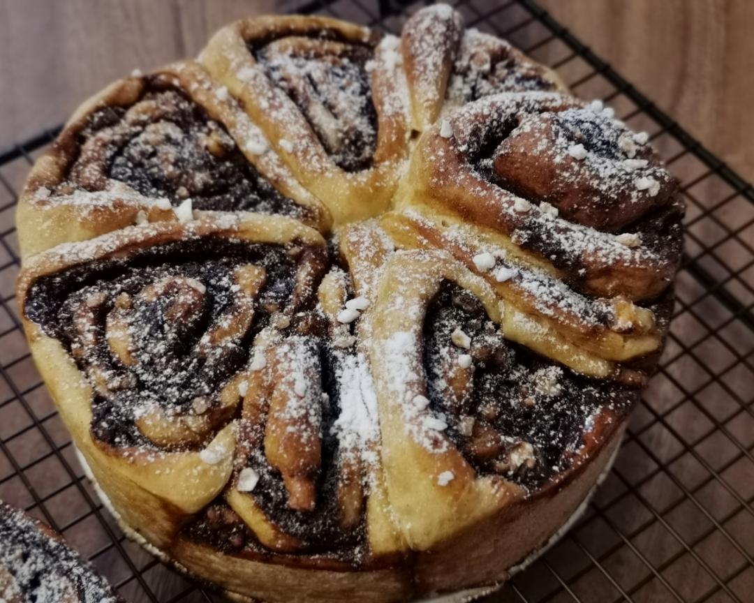 步骤图 波兰种 全麦红糖肉桂卷核桃肉桂面包的做法 波兰种 全麦红糖肉桂卷核桃肉桂面包的做法步骤 面包 下厨房