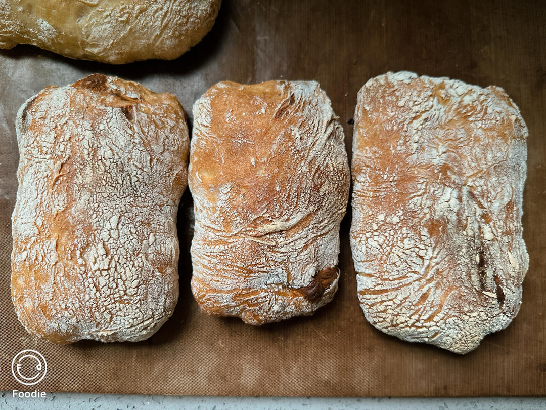 意大利恰巴塔初体验｜无糖少油面包｜波兰种｜大水量