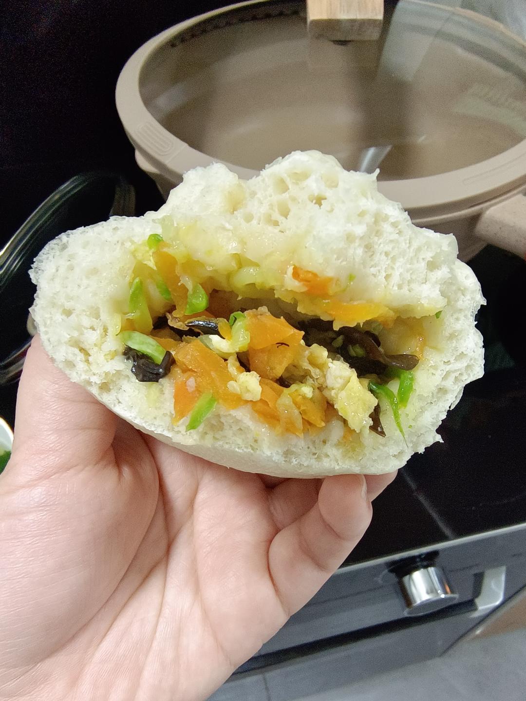 咋吃都不胖的西葫芦素馅包子