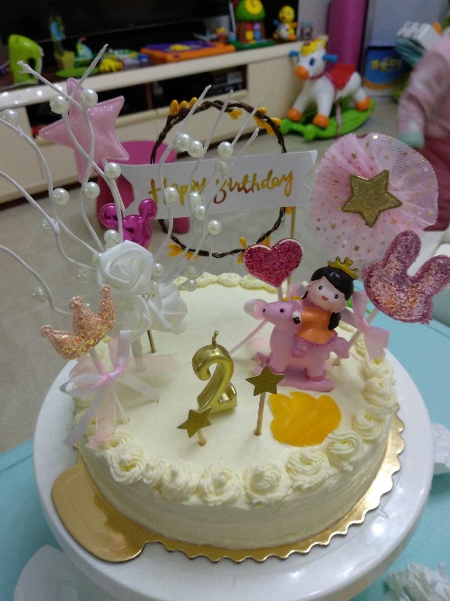 生日蛋糕（抹面裱花视频，新手必看）