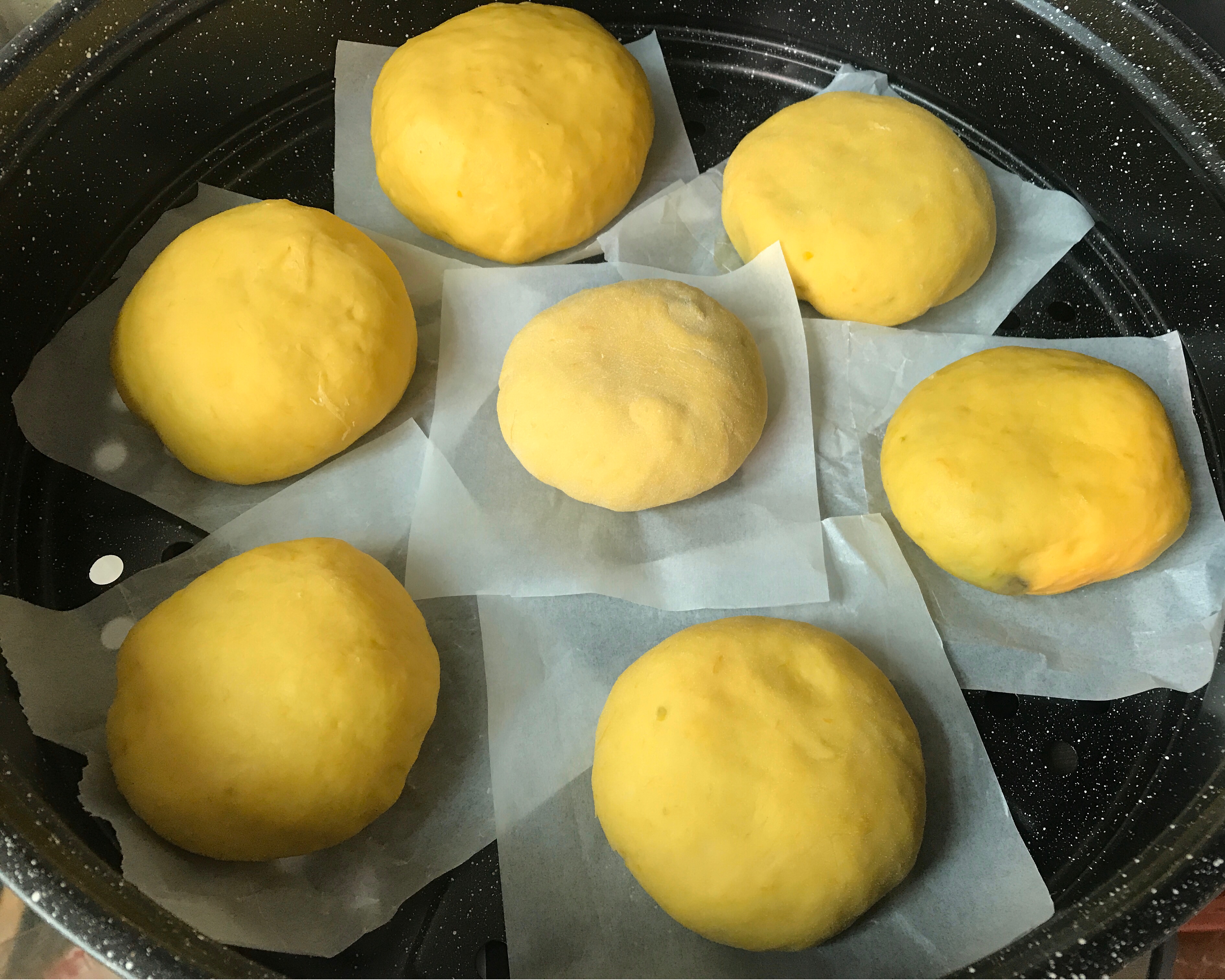 南瓜红豆包（没有称材料，一切适量，成功啦）的做法 步骤8