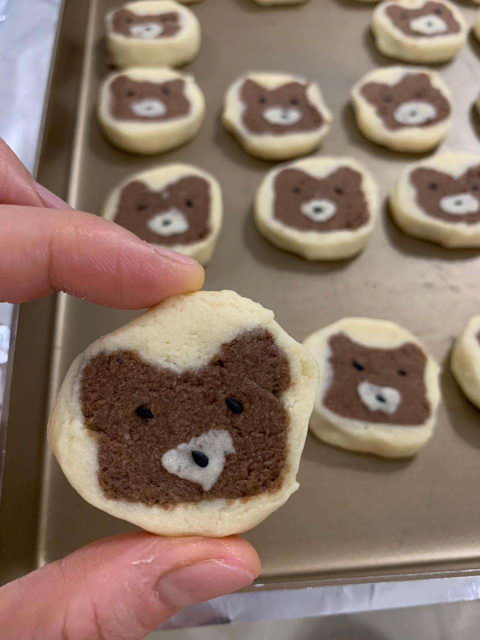 酥萌的小熊曲奇（无需模具）