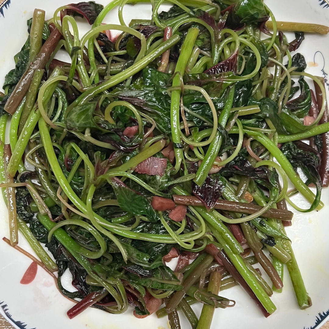 蒜茸炒红苋菜