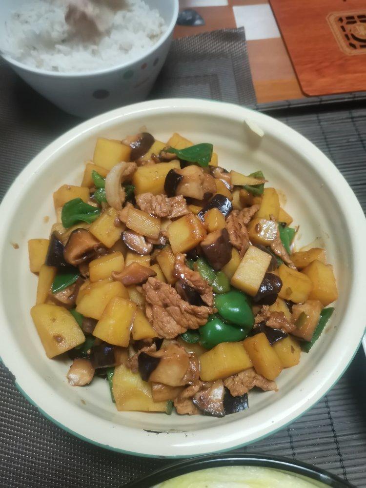 ㊙️香菇土豆肉沫拌饭❗️比外卖还好吃