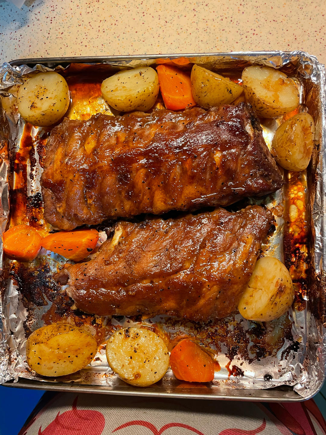 最简单的焦香软糯烤猪肋排