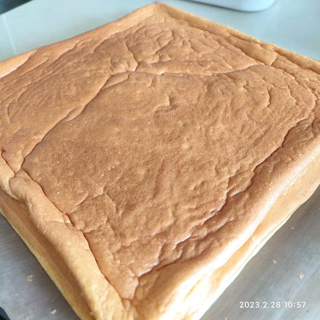 原味蛋糕卷㊙️不掉皮不开裂配方分享