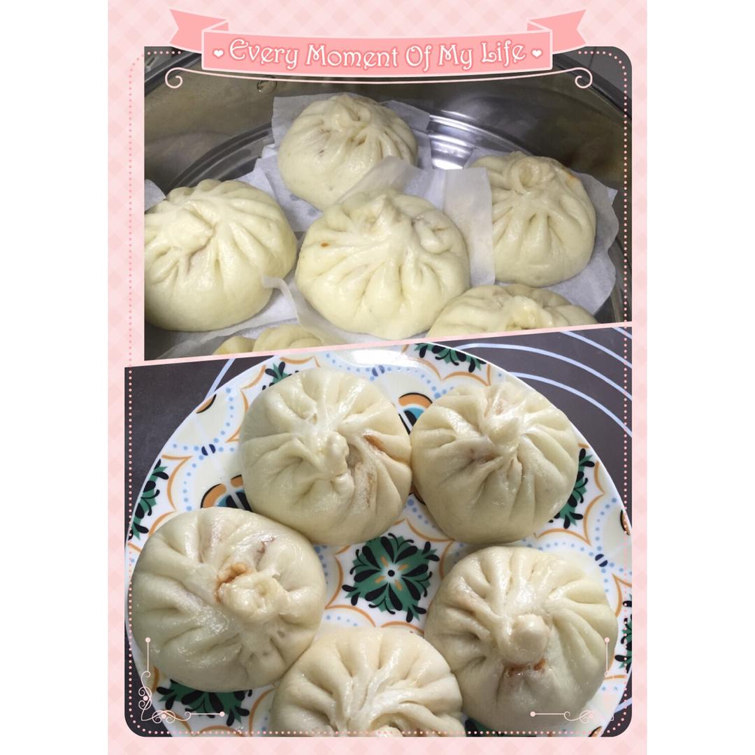 直接发酵法的白胖包子