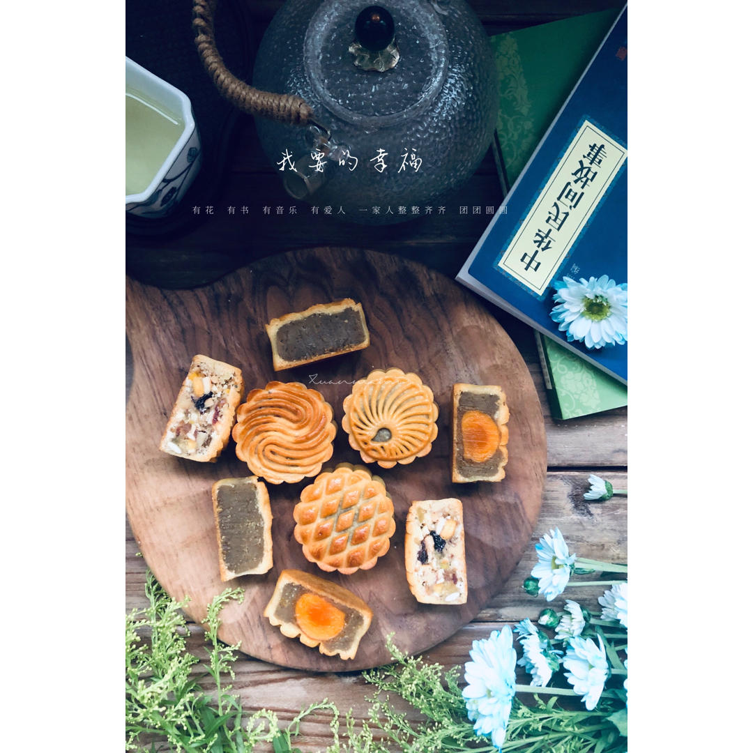 广式莲蓉（豆沙）蛋黄月饼（超详细步骤）