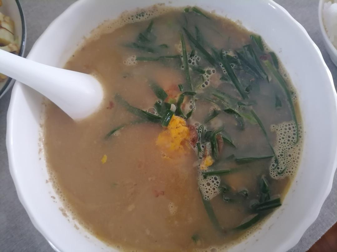 清淡鲜美༄「韭菜鸡蛋🥚汤」༄