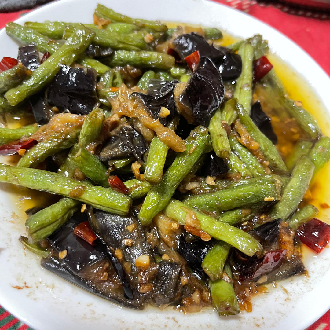 豆角烧茄子