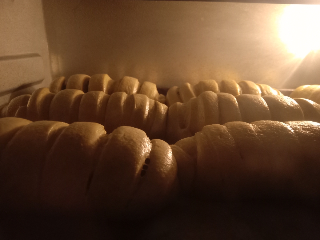 抹茶奶露面包的做法 步骤5