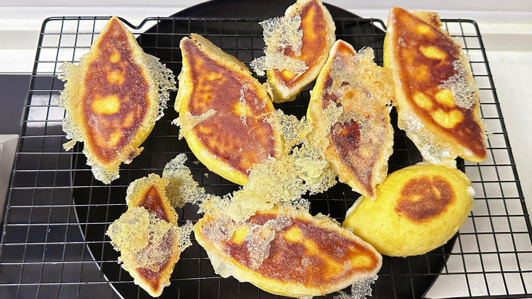 玉米面锅贴（一次发酵）