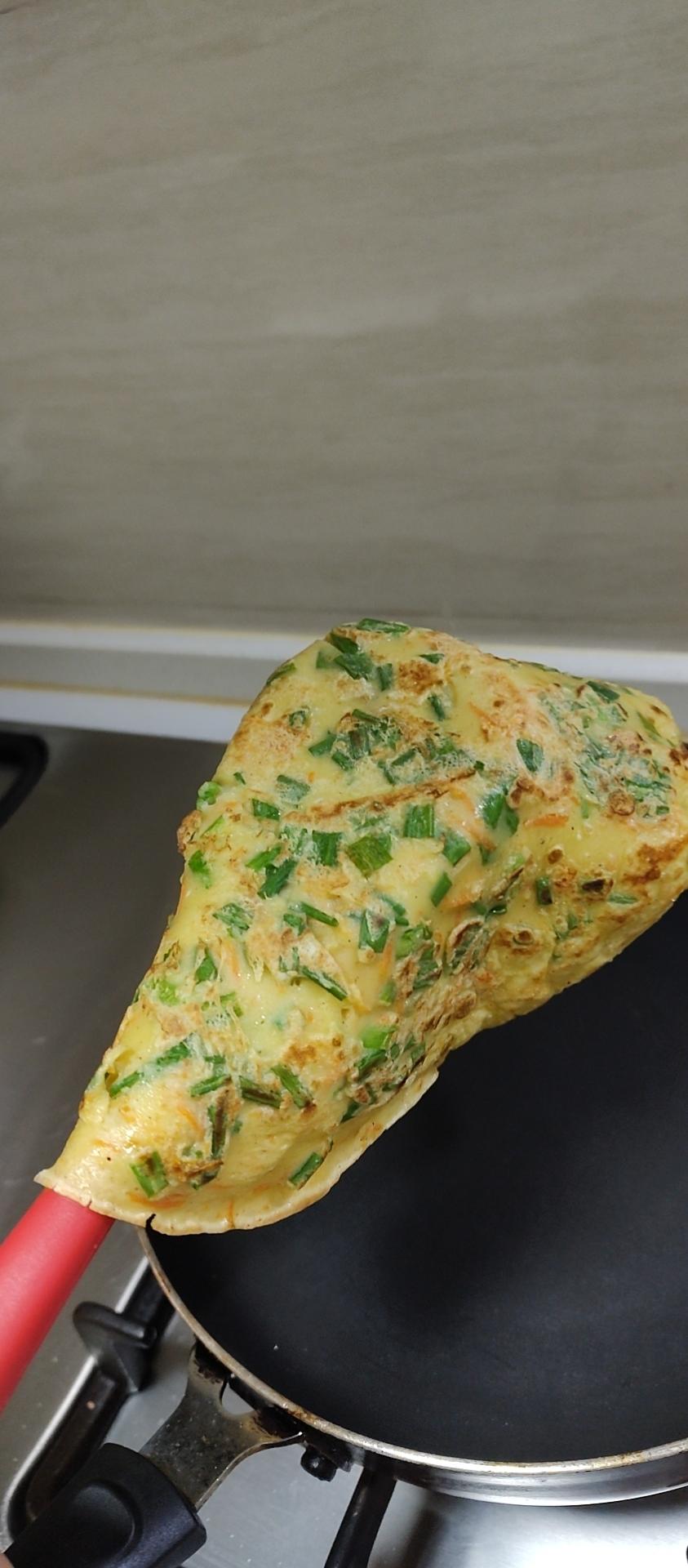 简单快手蔬菜鸡蛋煎饼