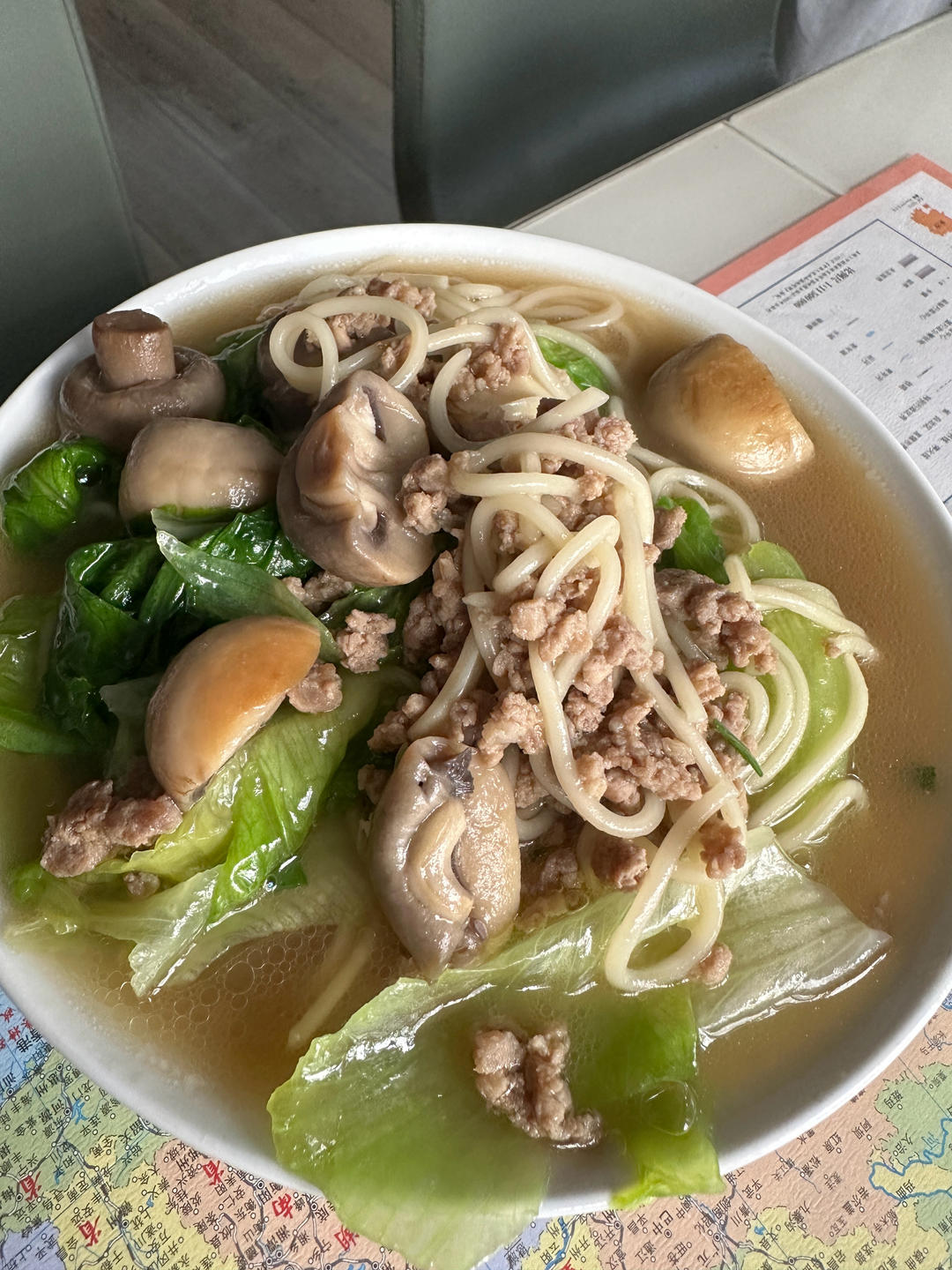 简单又好吃🍜一口鲜掉眉毛的口蘑鲜汤面❗❗
