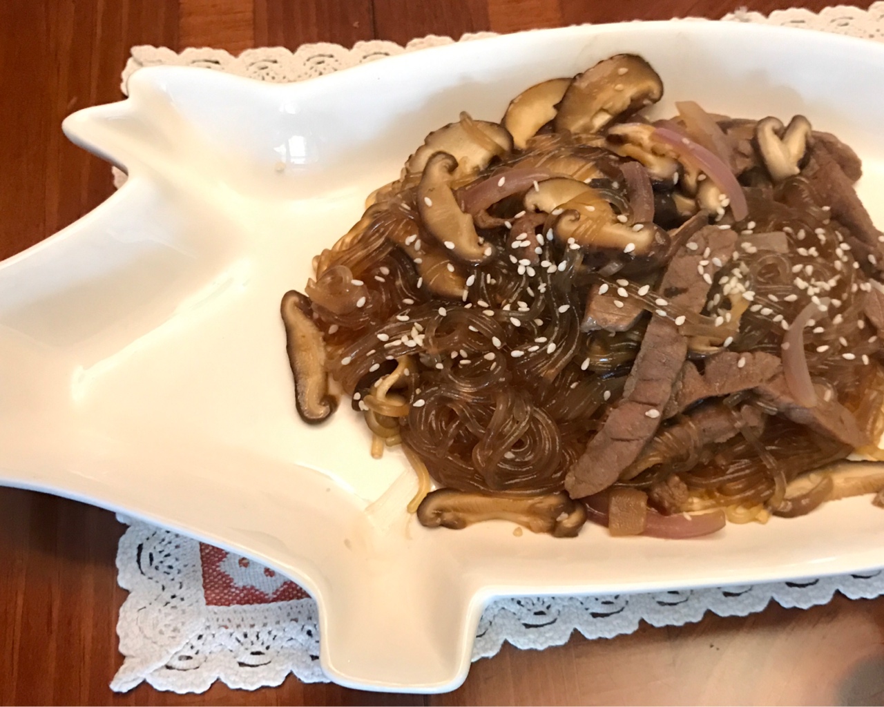 韩式粉丝炒杂菜的做法