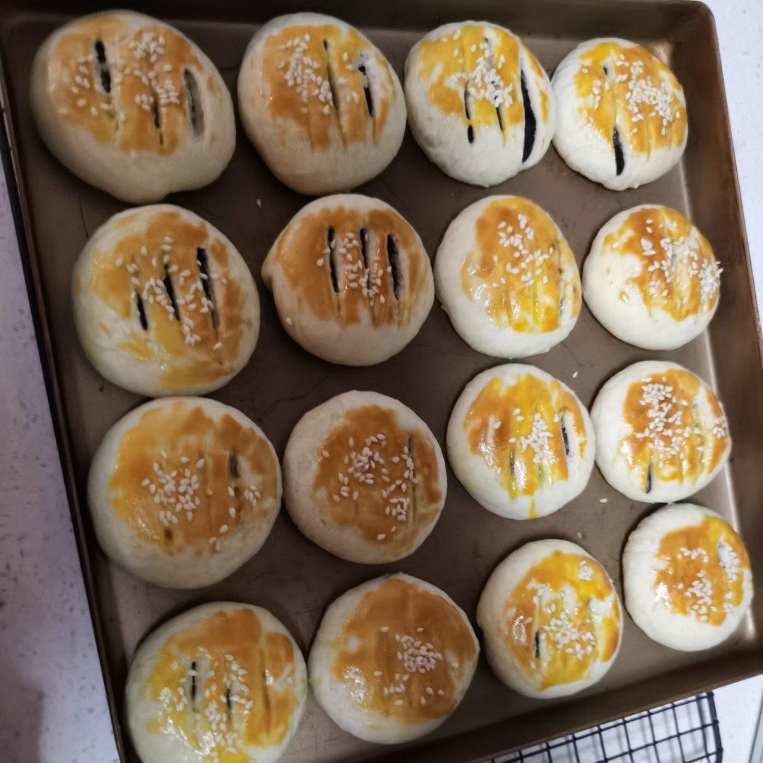 酥皮绿豆饼   酥得掉渣渣