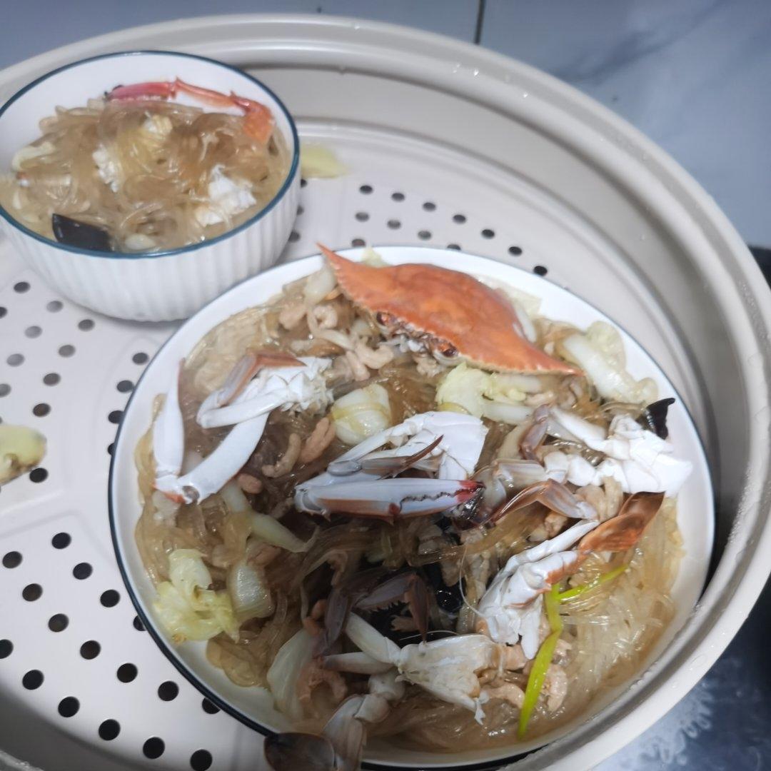 0+螃蟹蒸米粉