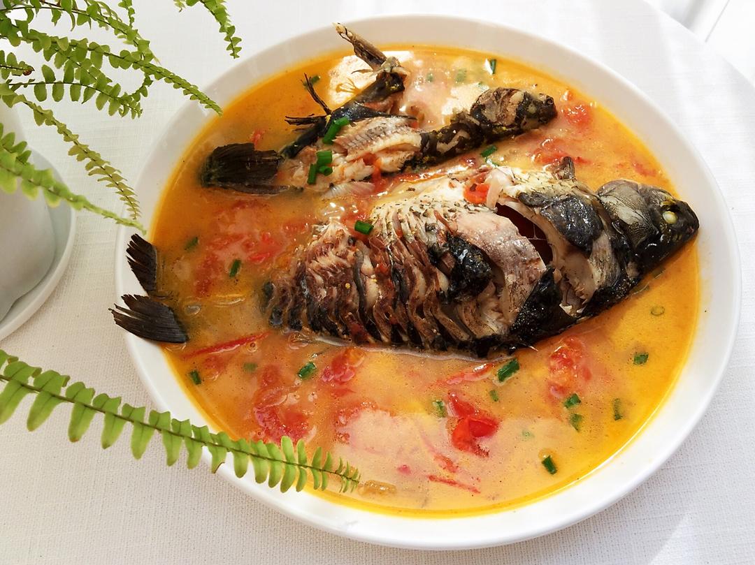 alice的cuisine做的番茄鲫鱼汤