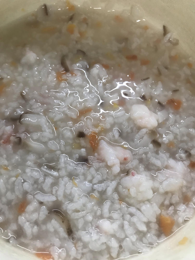 小米虾滑粥