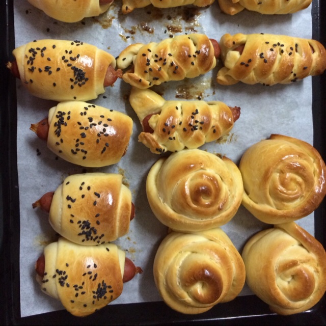 玫瑰花面包