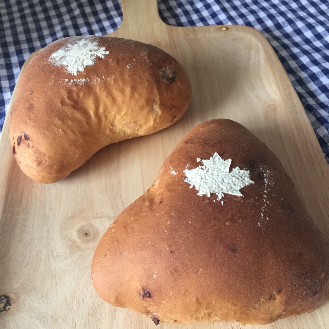 全麦蔓越莓乳酪软欧（附法国老面配方）