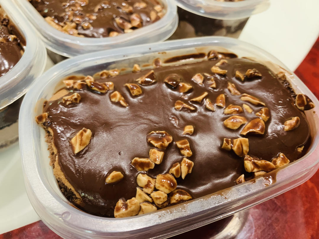 超好吃❗️网红甜品‼️梦龙脆皮巧克力盒子蛋糕 私房爆款