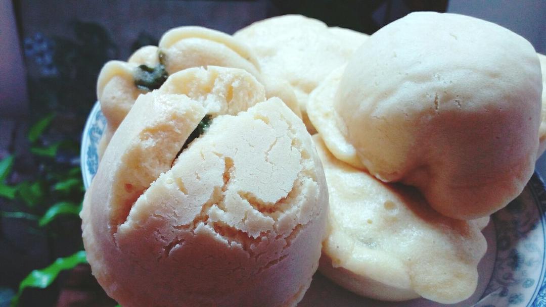 抹茶红豆卡仕达蒸蛋糕