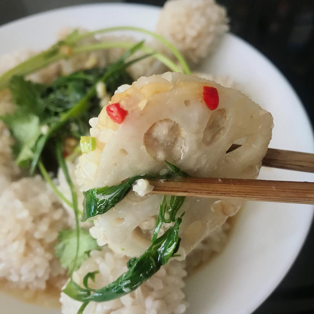 珍珠丸子糯米藕夹