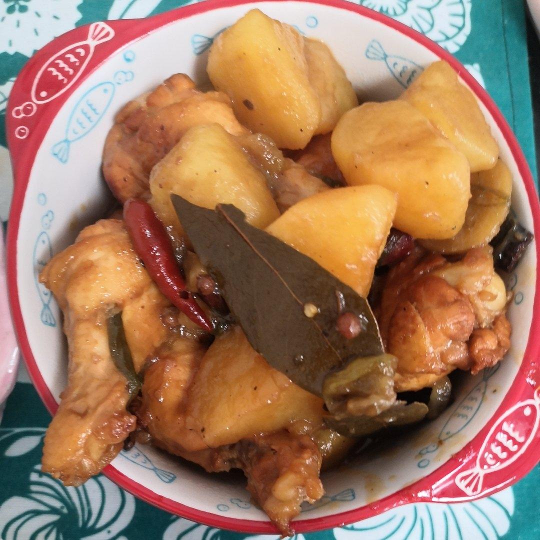 东北家常菜 红烧鸡腿炖土豆