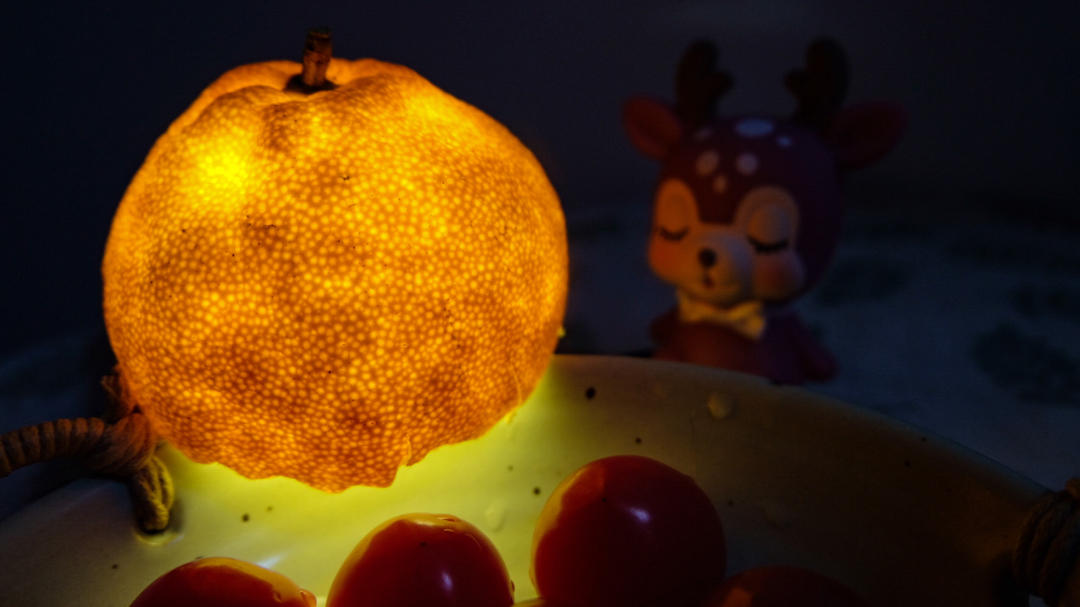 万圣节橘子南瓜灯