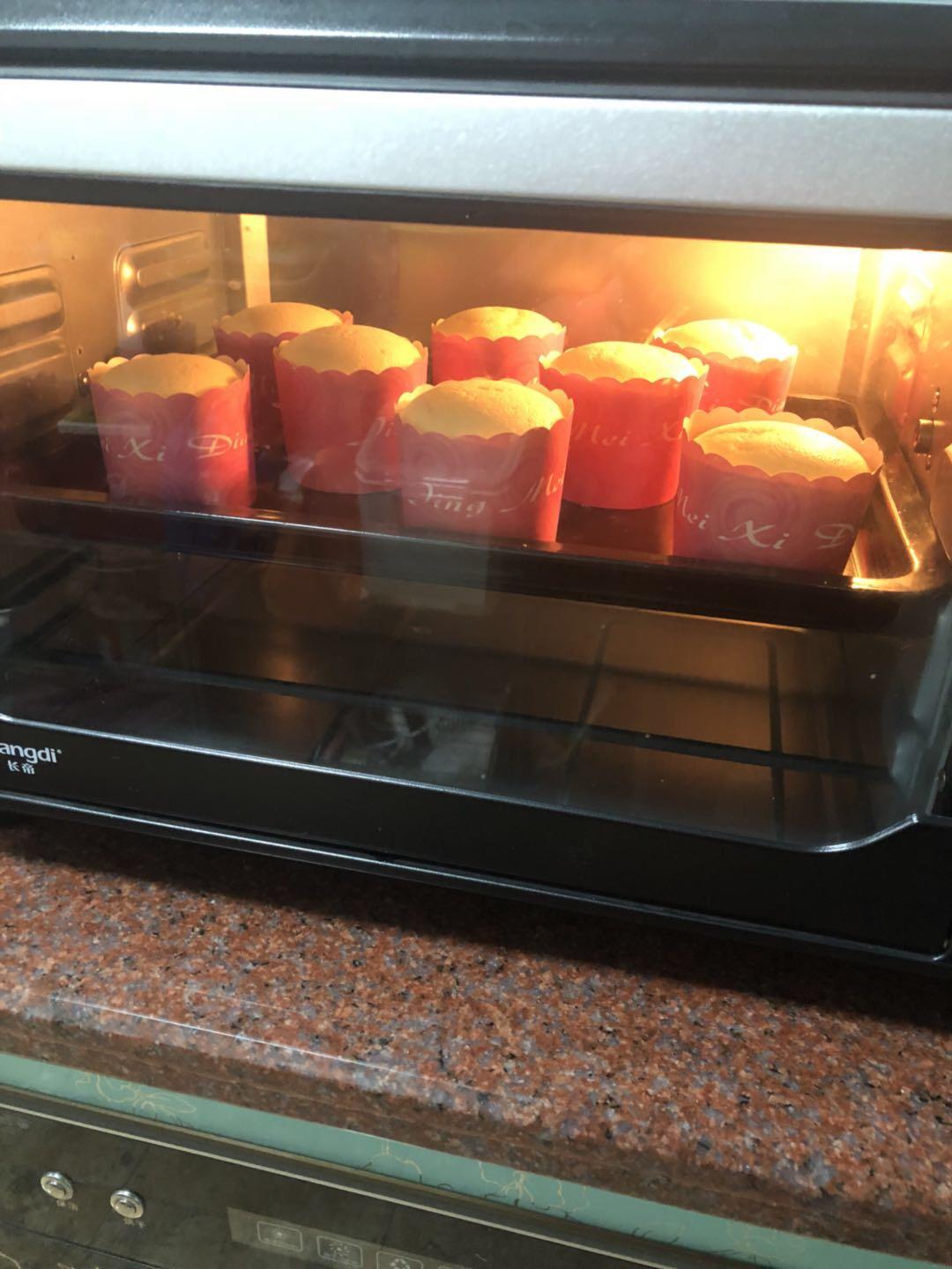 8寸戚风蛋糕，戚风纸杯蛋糕