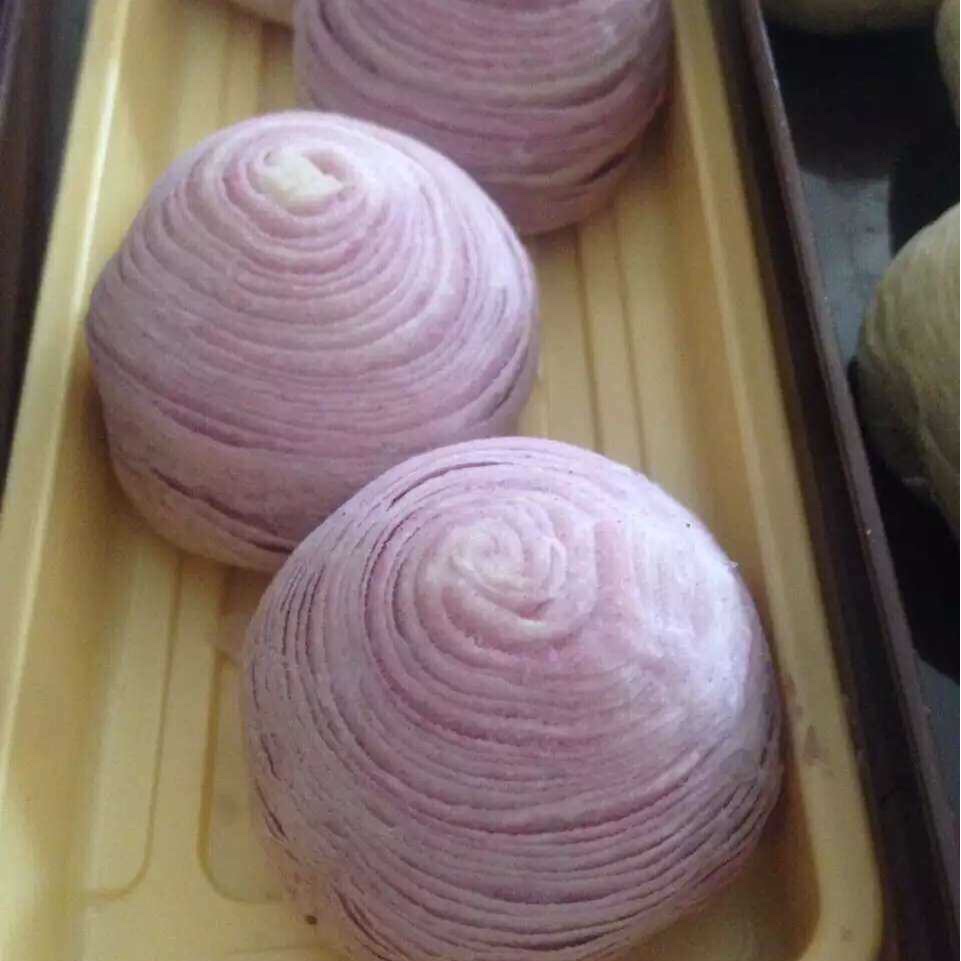 蛋黄酥~紫薯、抹茶、原味~花好月圆，中秋快乐~内附一次做六色蛋黄酥方法~