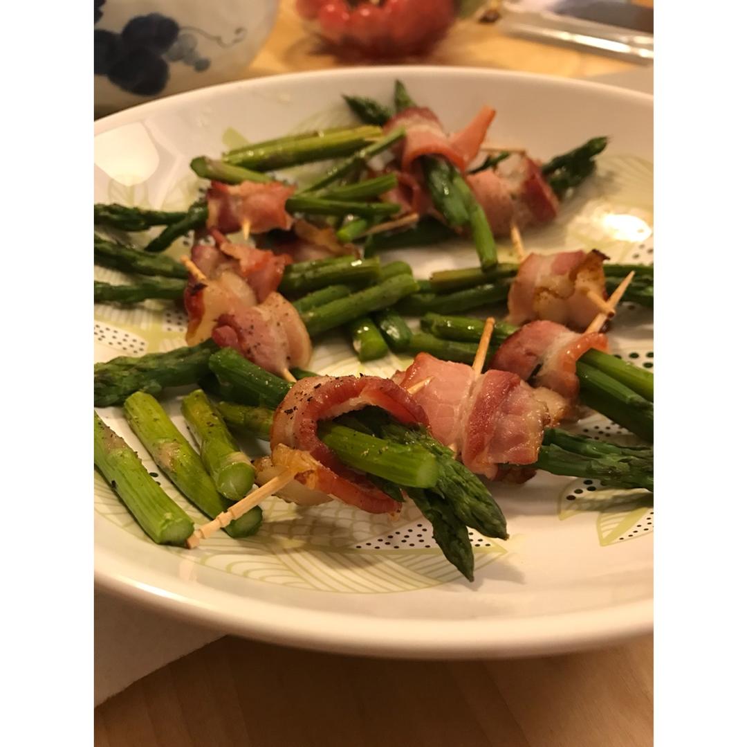培根芦笋卷