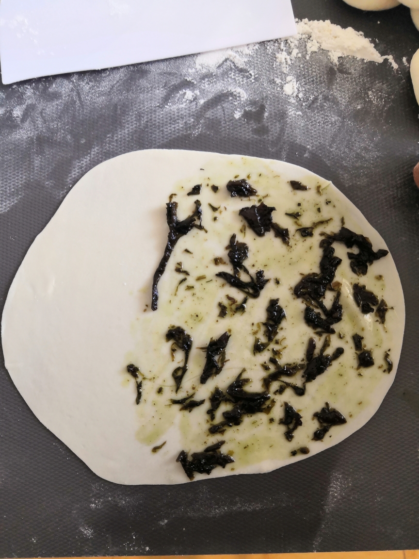 超级简单橄榄菜饼的做法 步骤4