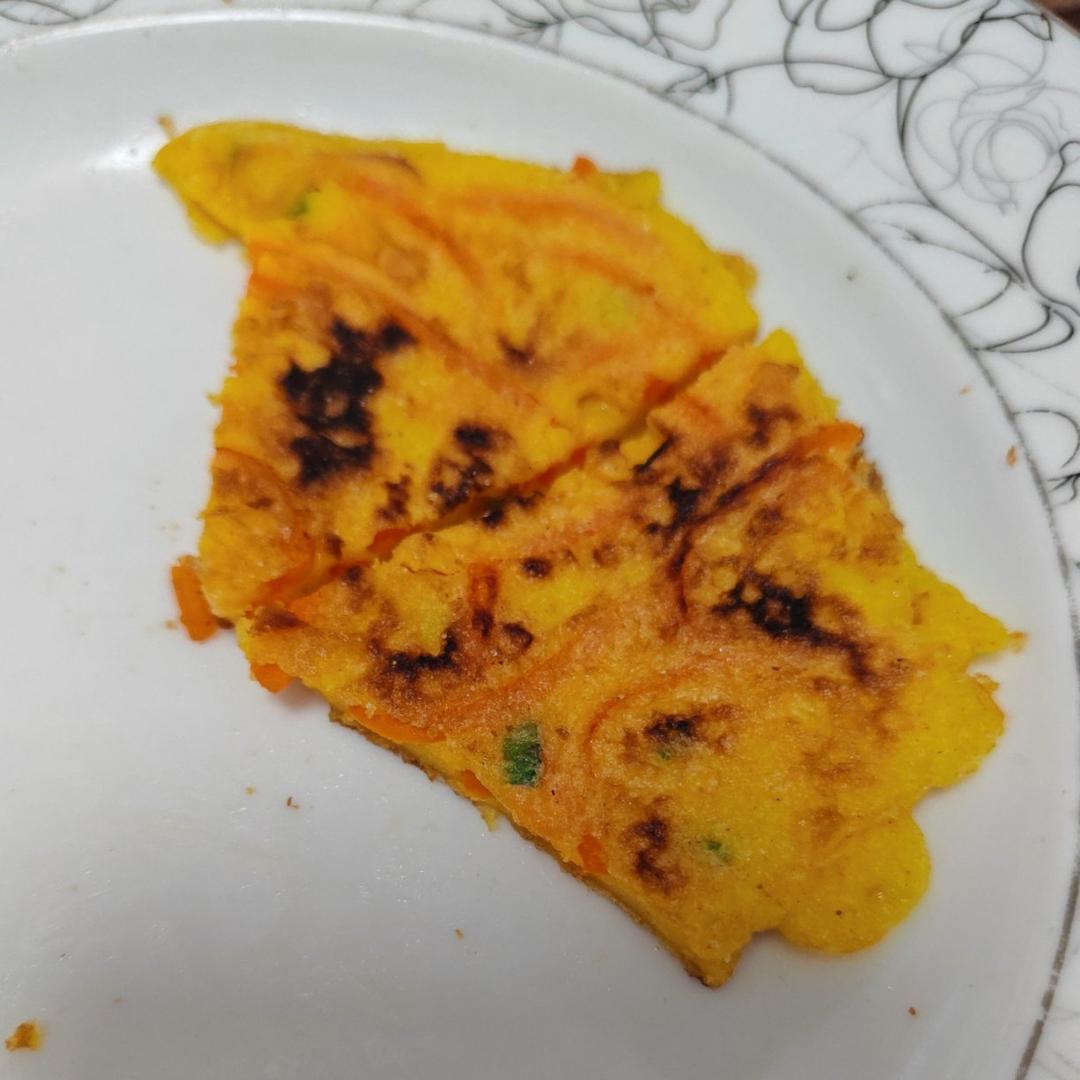 胡萝卜鸡蛋饼