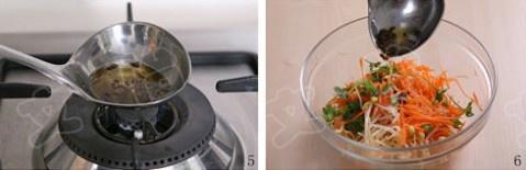 炝拌黄豆芽的做法 步骤3