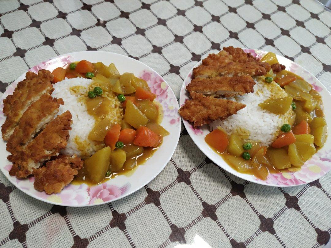 咖喱鸡排饭