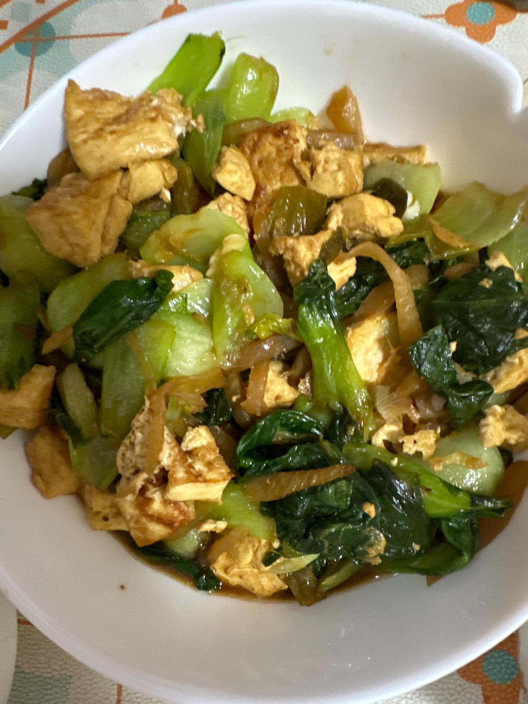 油菜烧豆腐