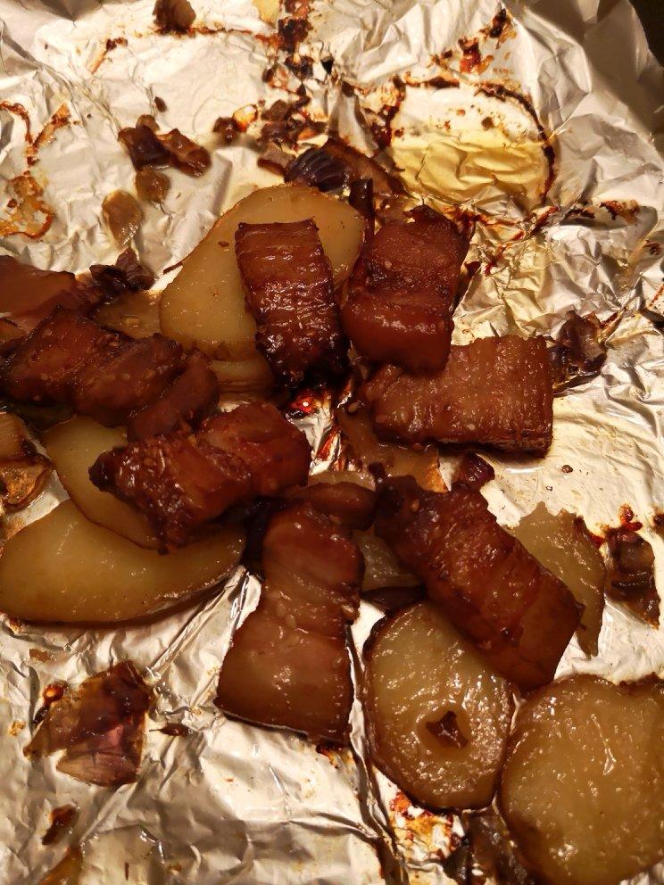 烤箱版土豆烤五花肉